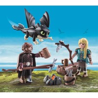 Køb PLAYMOBIL Dragons Hikke og Astrid med Baby-drage billigt på Legen.dk!